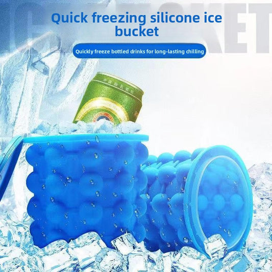 Silicone Ice Bucket with Lid